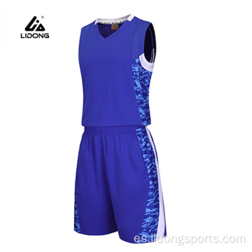 Jersey de baloncesto de diseño negro liso de alta calidad